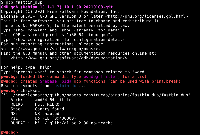 Enumerando o binário