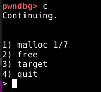 Continuando a execução