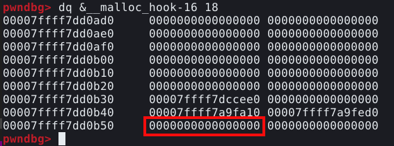 Posiçào da malloc hook