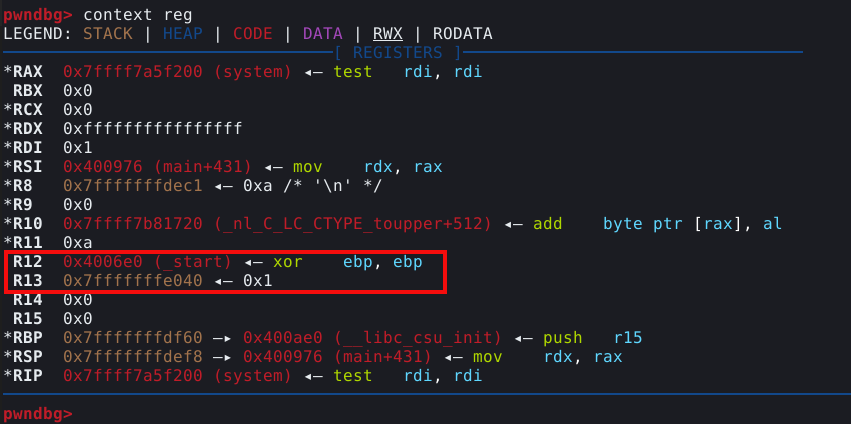 Registradores em uso