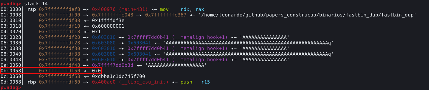 Próxima entrada nula