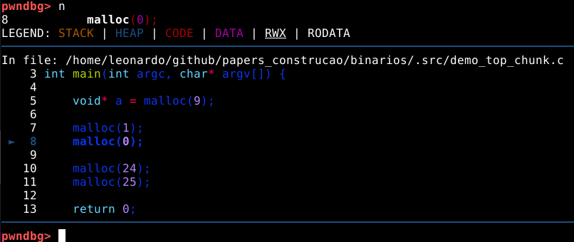 Avançando a execução