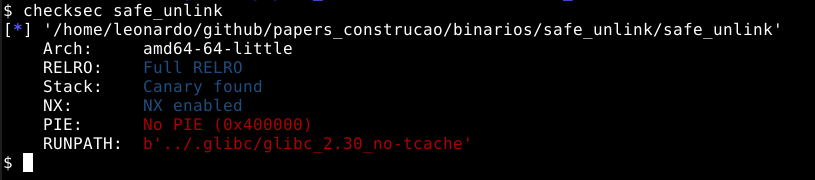 Checando as implementações do binário