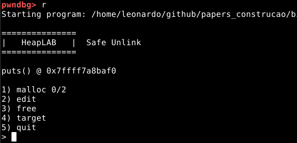 Enumerando com o GDB