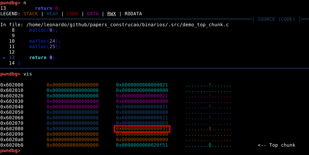 Avançando a execução