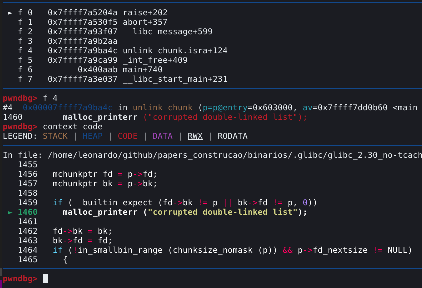 Metadados inválidos