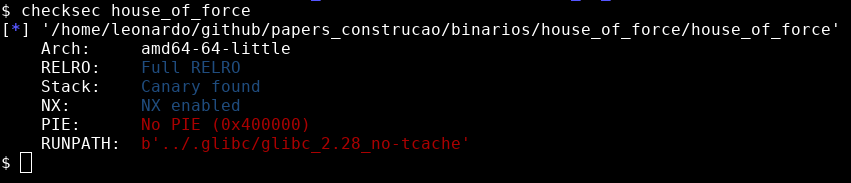 Enumerando com checksec