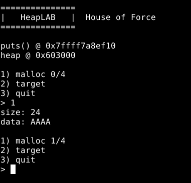 Criando e preenchendo um chunk