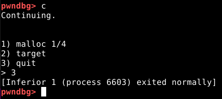 Encerrando o programa