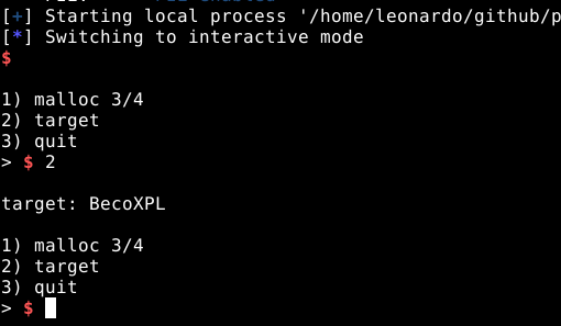 Script em funcionamento