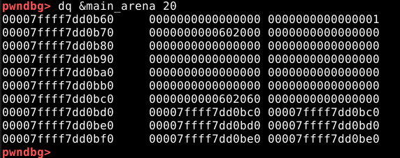 20 quadwords da main arena