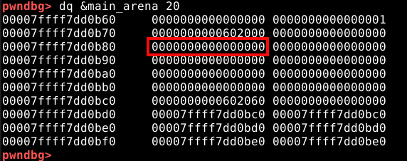 Endereço do fastbin