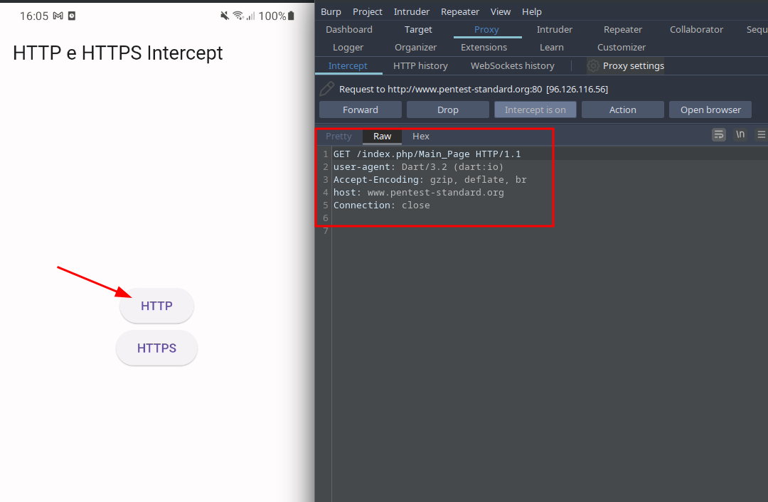 Tráfego interceptado