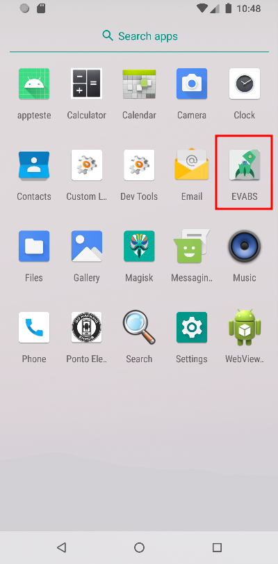 Aplicativo instalado