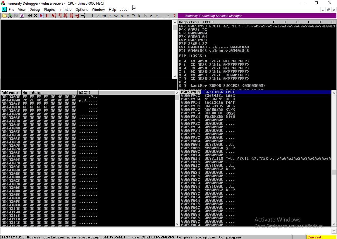 Enumaração do comando.