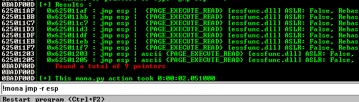 Enumaração do comando.