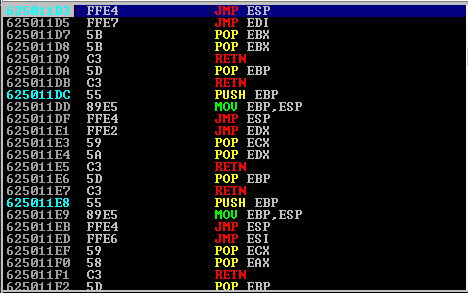 Enumaração do comando.