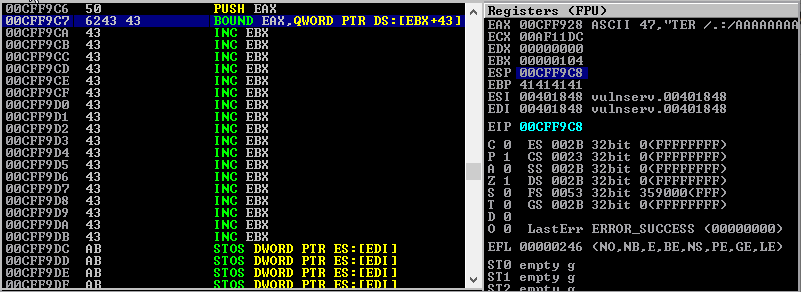 Enumaração do comando.