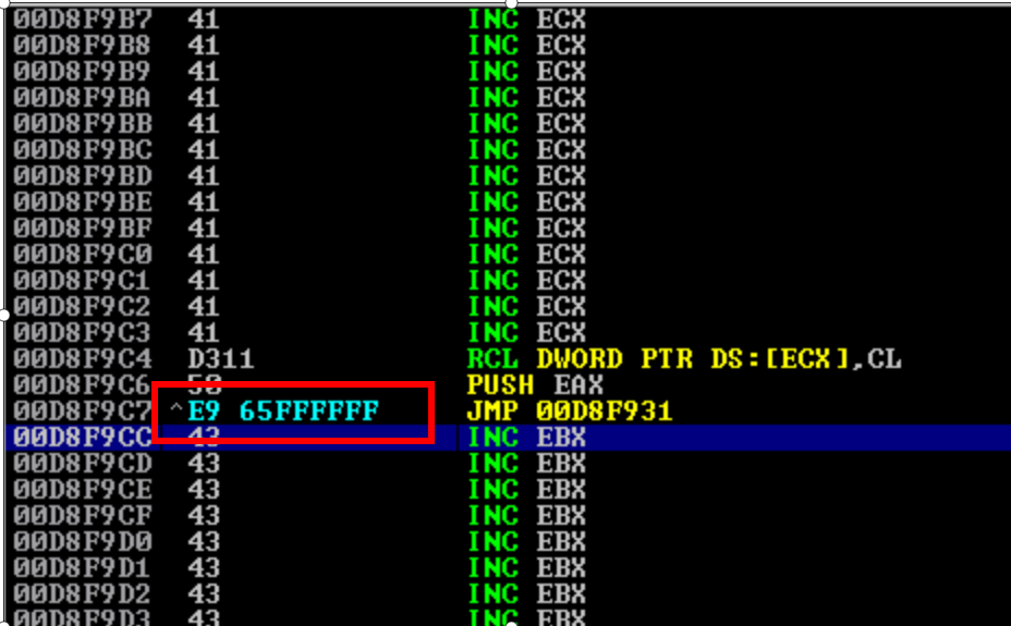 Enumaração do comando.