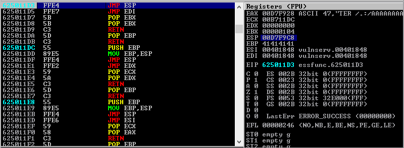 Enumaração do comando.
