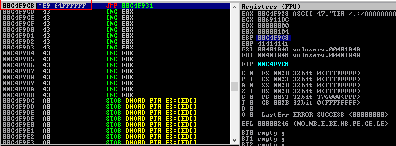 Enumaração do comando.