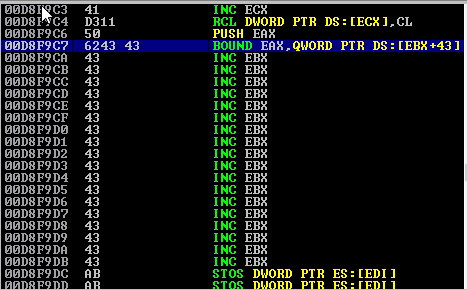 Enumaração do comando.