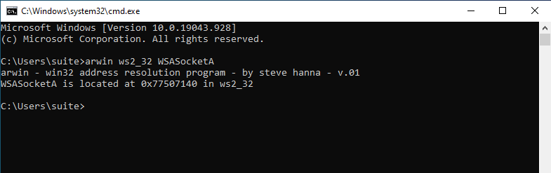 Enumaração do comando.