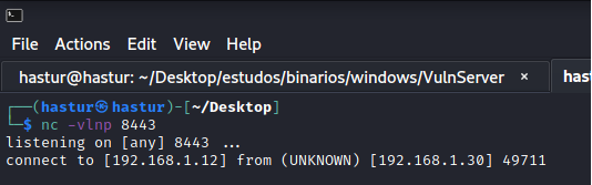 Enumaração do comando.
