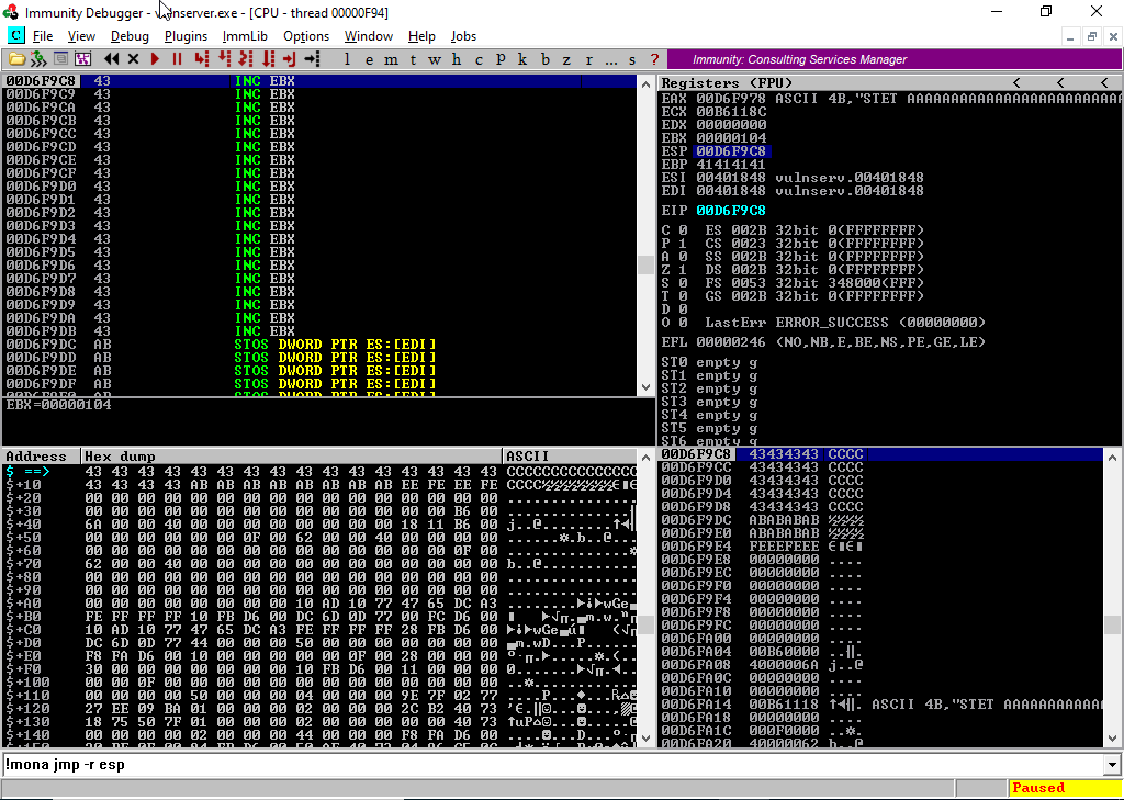 Enumaração do comando.
