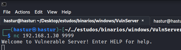 Enumaração do comando.