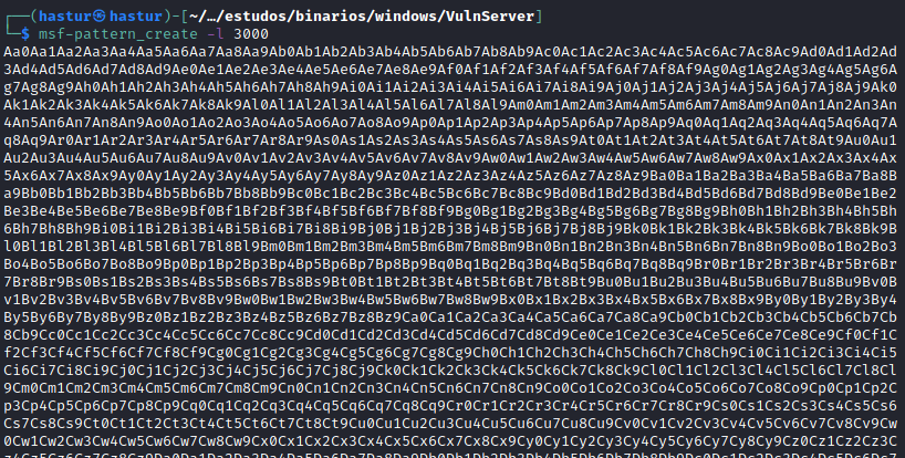 Enumaração do comando.