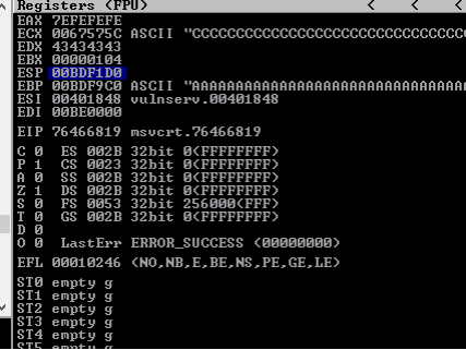 Enumaração do comando.